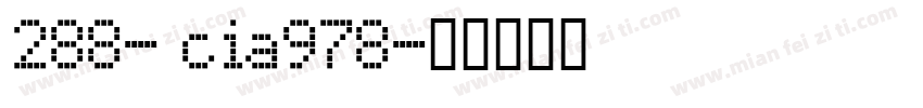288- cia978字体转换